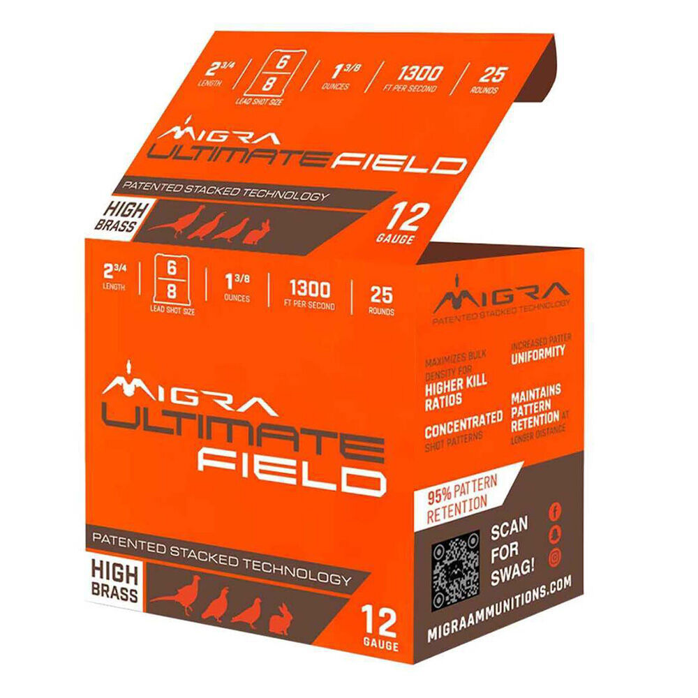 image of 12 Ga 2 3/4 in Ultimate Field High Brass Lead, 25 Rounds