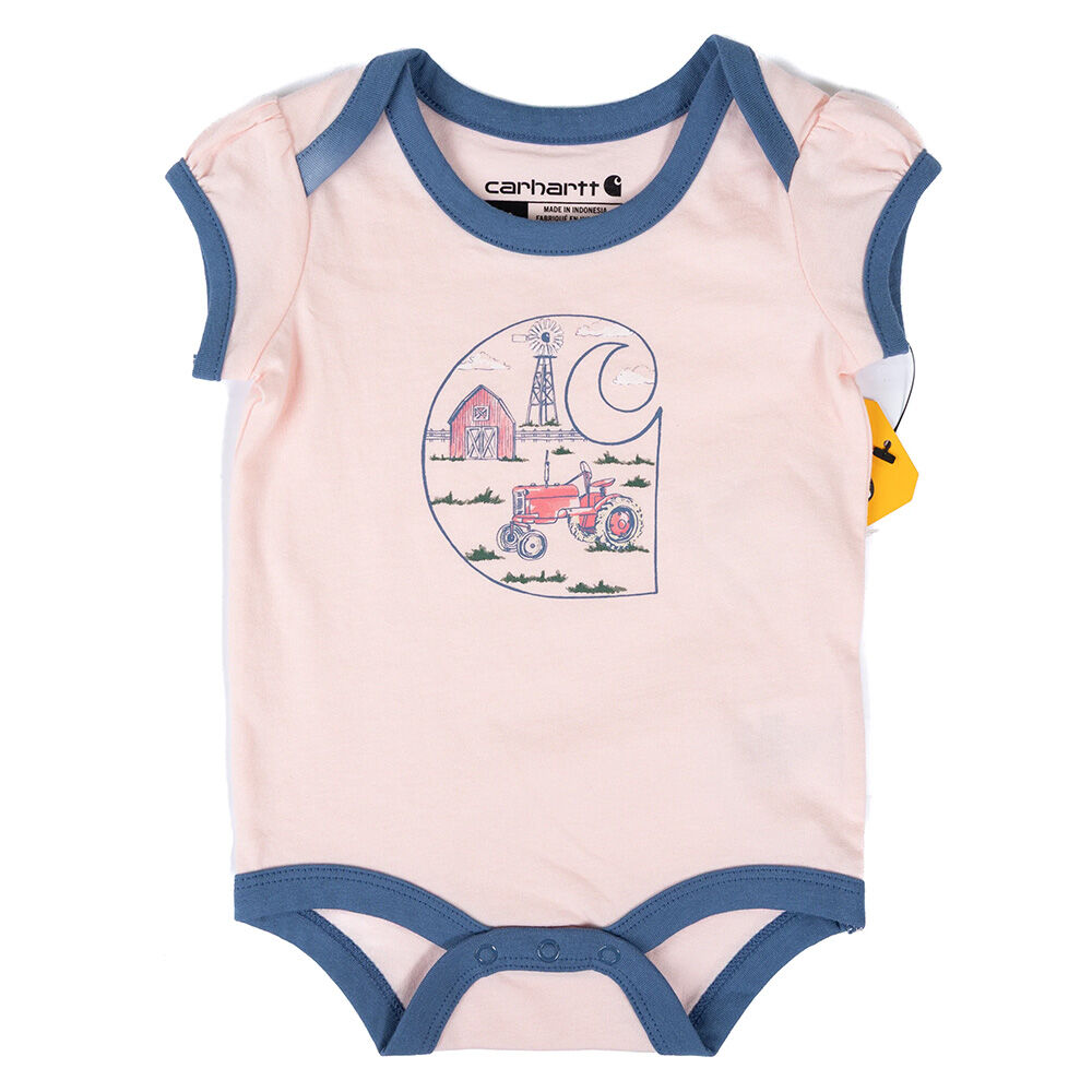 image of Infant's Tractor Short Sleeve Bodysuit