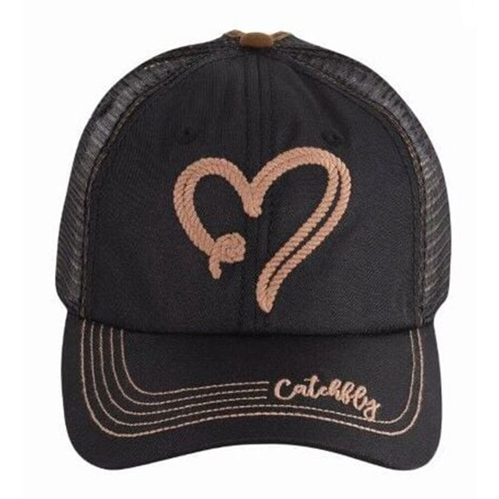 image of Women's Rope Heart Ponytail Baseball Cap