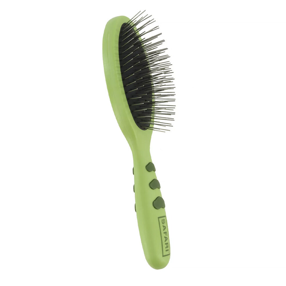 image of Wire Pin Brush With Plastic Handle, Large
