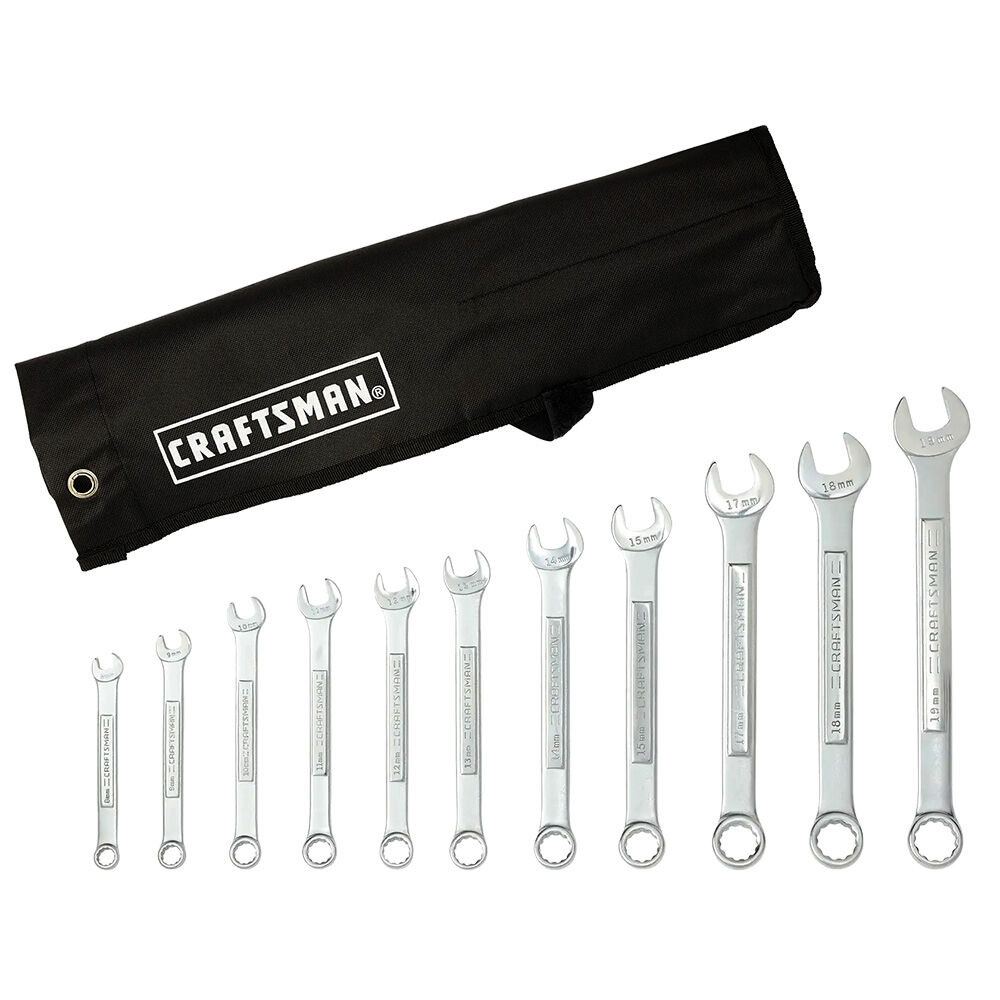 image of 12 Point Metric Long Panel Wrench Set 11 pc.