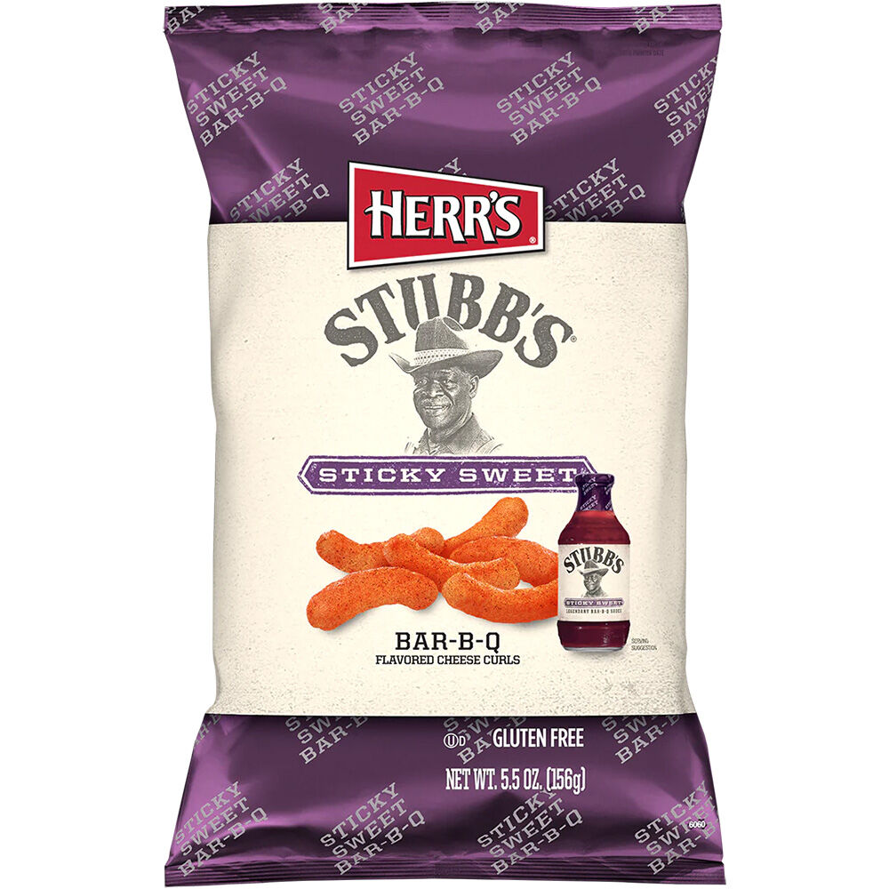 image of Stubb's Sticky Sweet BBQ Cheese Curls, 5.5 oz