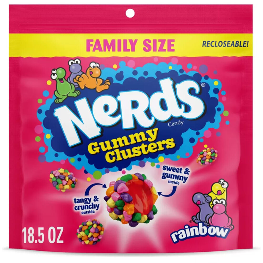 image of Family Size Gummy Clusters Candy, 18.5 oz