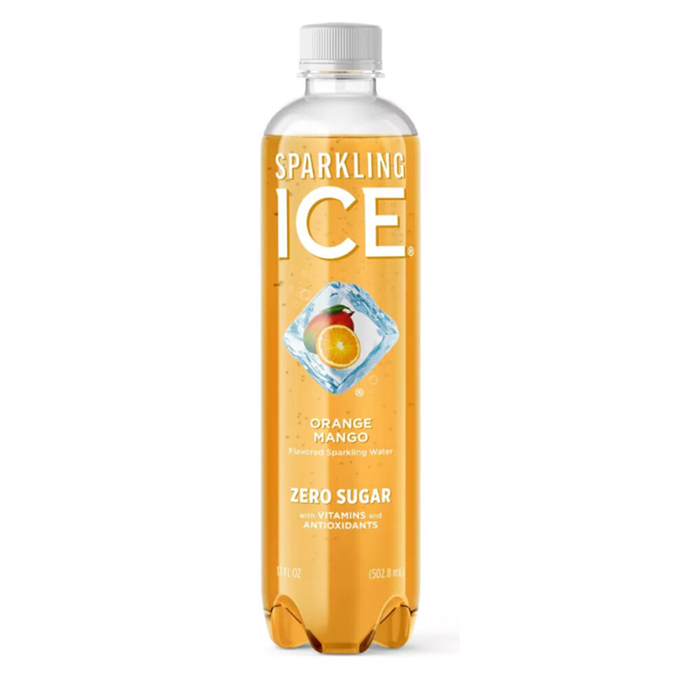 image of Sparking Water Bottle- Orange Mango, 17 fl oz