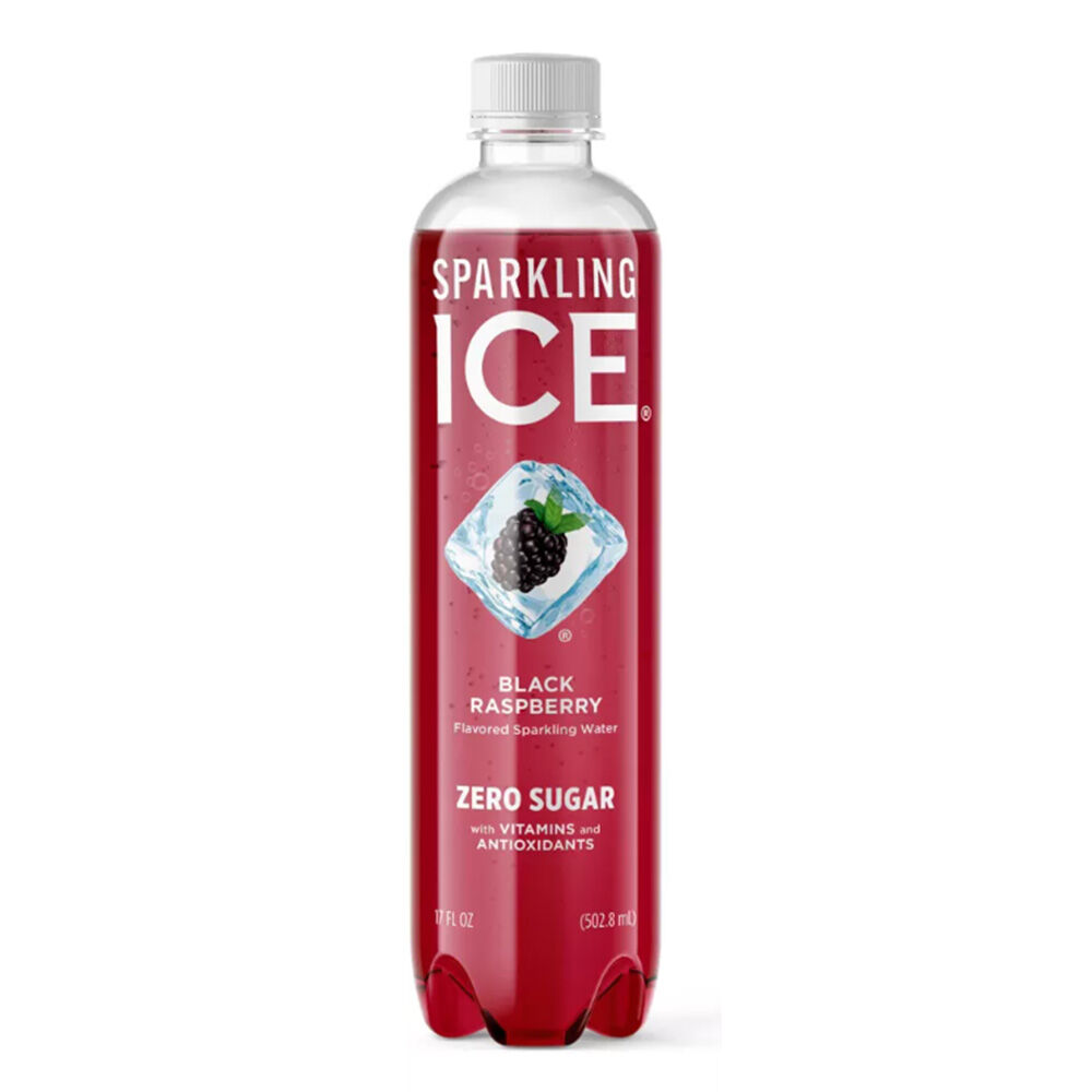 image of Sparking Water Bottle- Black Raspberry, 17 fl oz