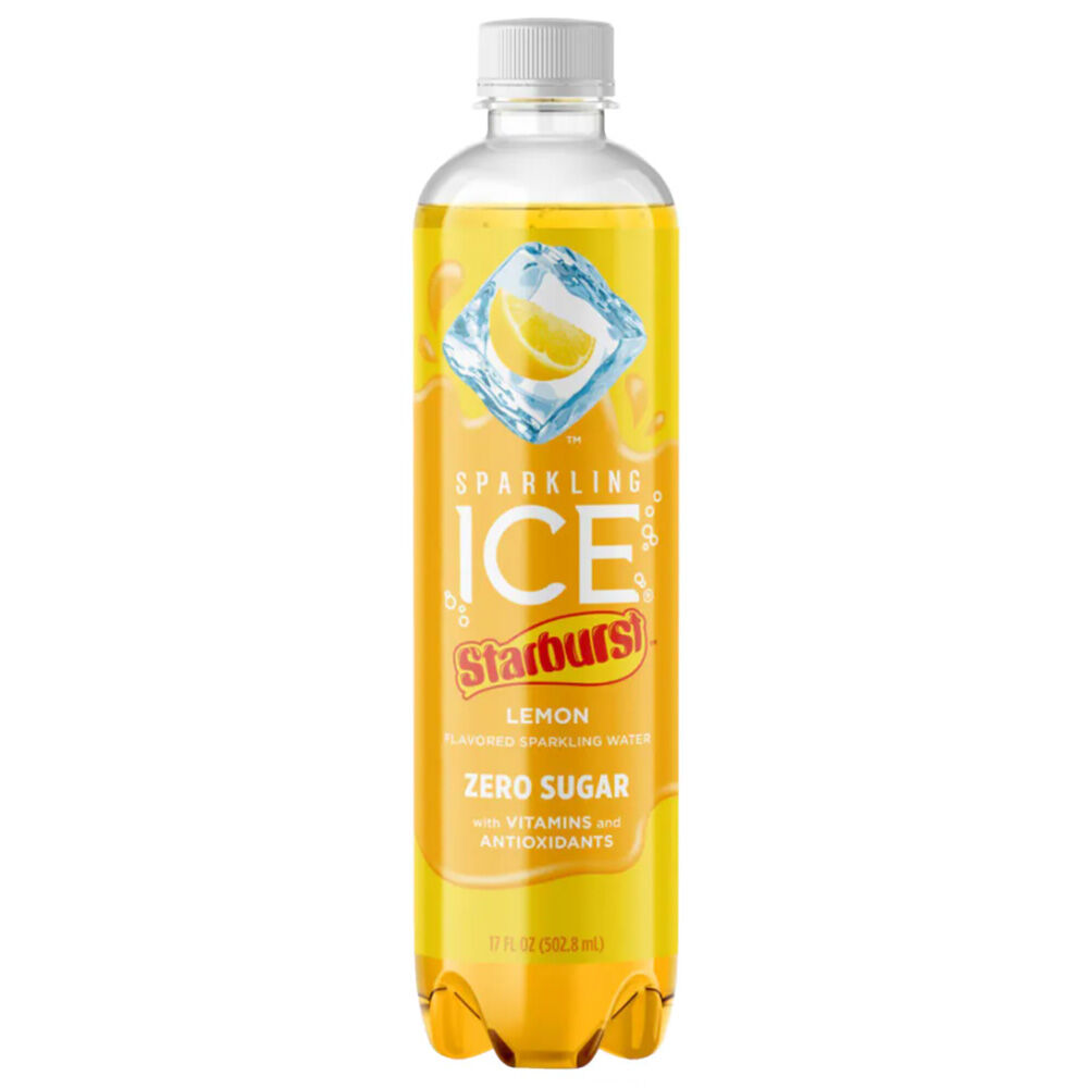 image of Sparking Water Bottle- Starburst Lemon, 17 fl oz
