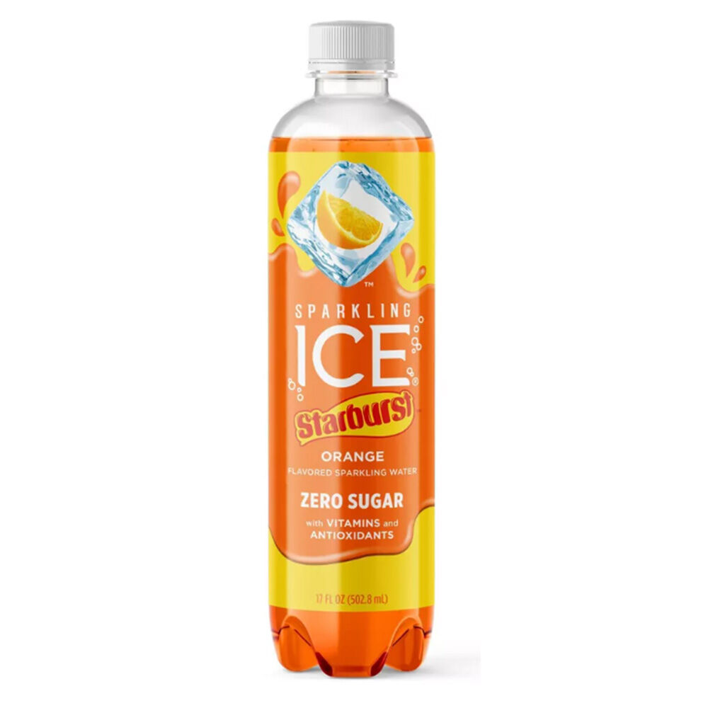 image of Sparking Water Bottle- Starburst Orange, 17 fl oz