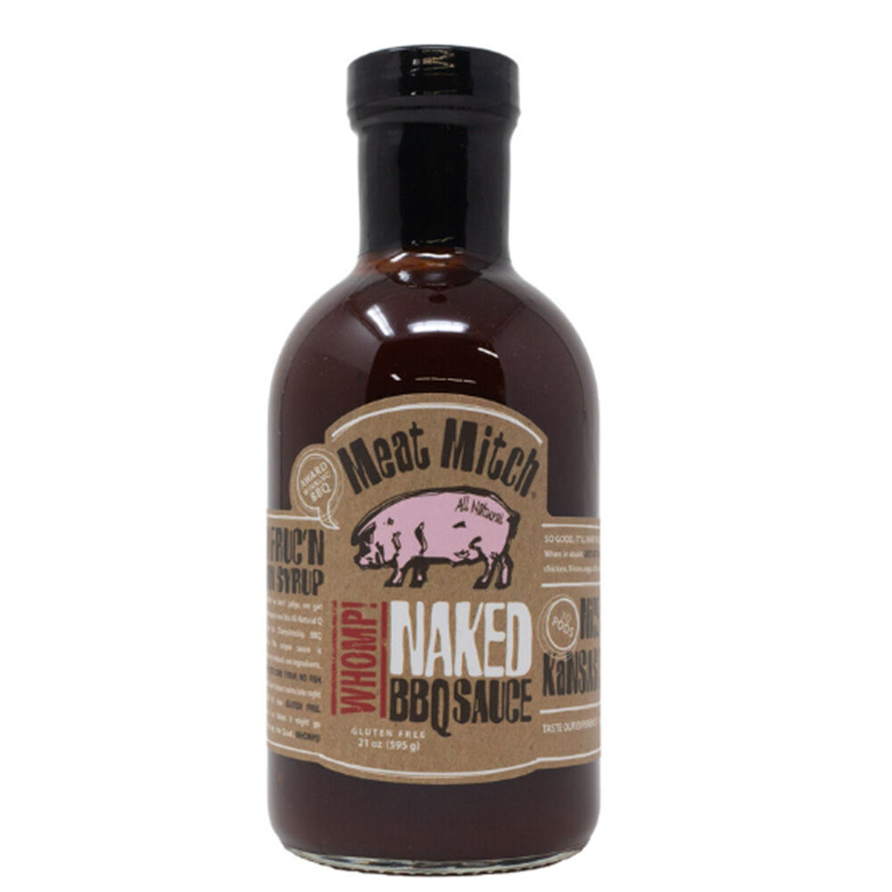 image of Gourmet BBQ Sauce- WHOMP! Naked HFCS Free, 21 oz