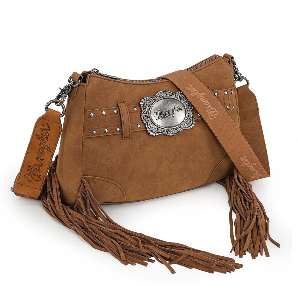 image of Women's Fringle Buckle Hobo Bag