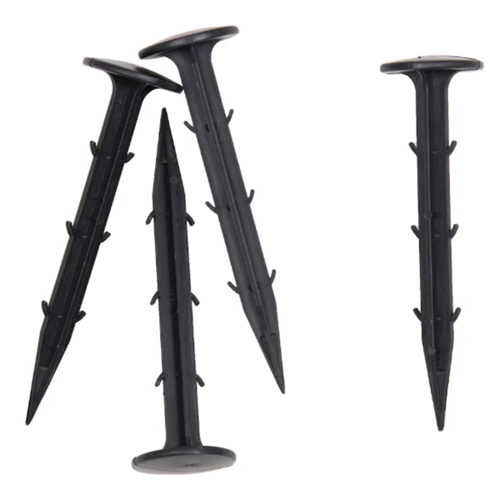 image of 4.25 in Black Plastic Garden Pegs, 10 pk