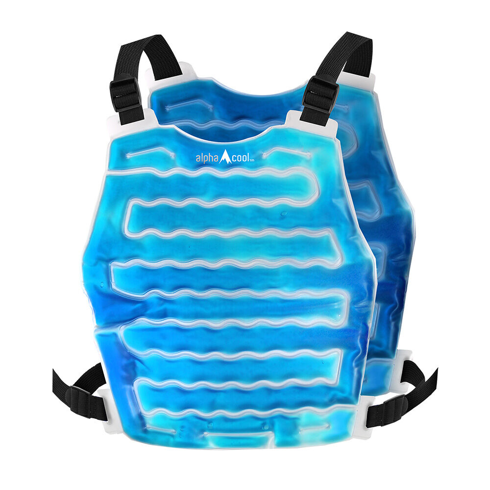 image of AlphaCool Original Cooling Ice Vest, Clear Blue