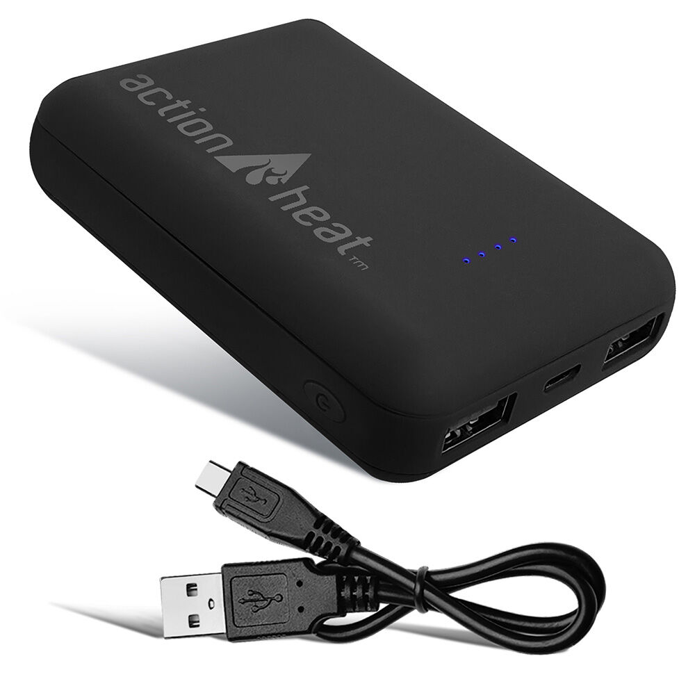 image of ActionHeat 5V 15,000 Extended Life Battery Kit (1 battery and 1 charging cord), Gray