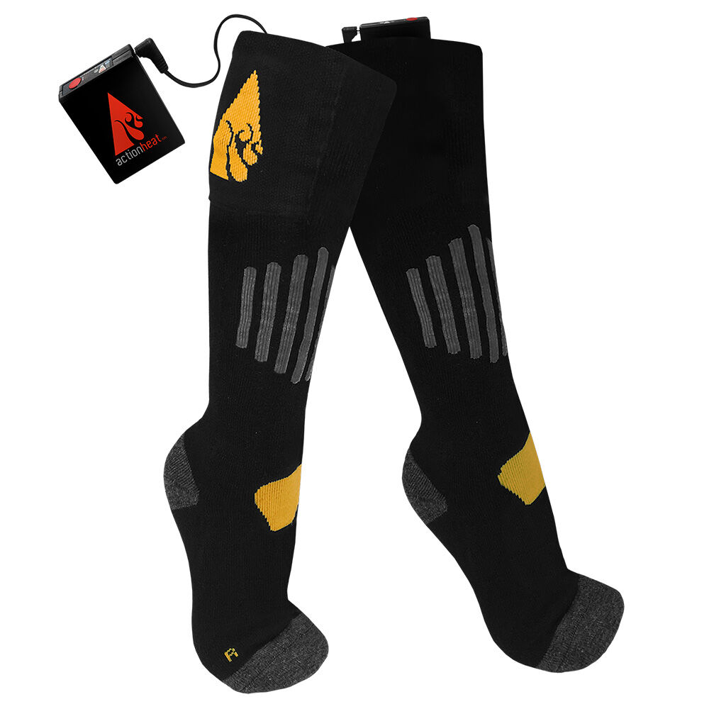 image of ActionHeat 3.7V Cotton Rechargeable Heated Socks 1.0
