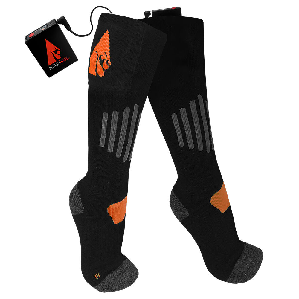 image of ActionHeat 3.7V Cotton Rechargeable Heated Socks 1.0