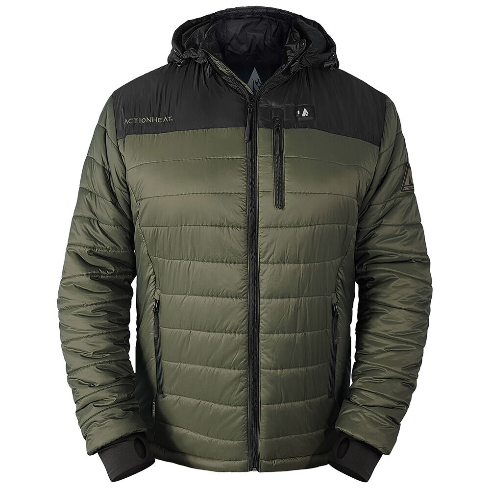 image of Men's ActionHeat 5V Pocono Battery Heated Puffer Jacket W/ Hood