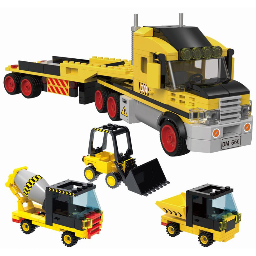 image of Construction Transporter Toy Building Set