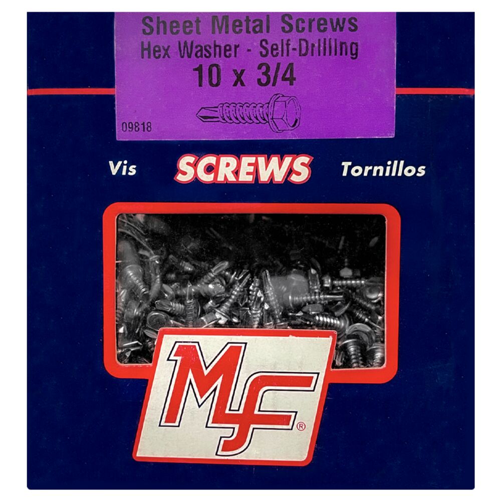 image of #10 x 3/4-Inch Hex Wash Self-Drilling Screw 5