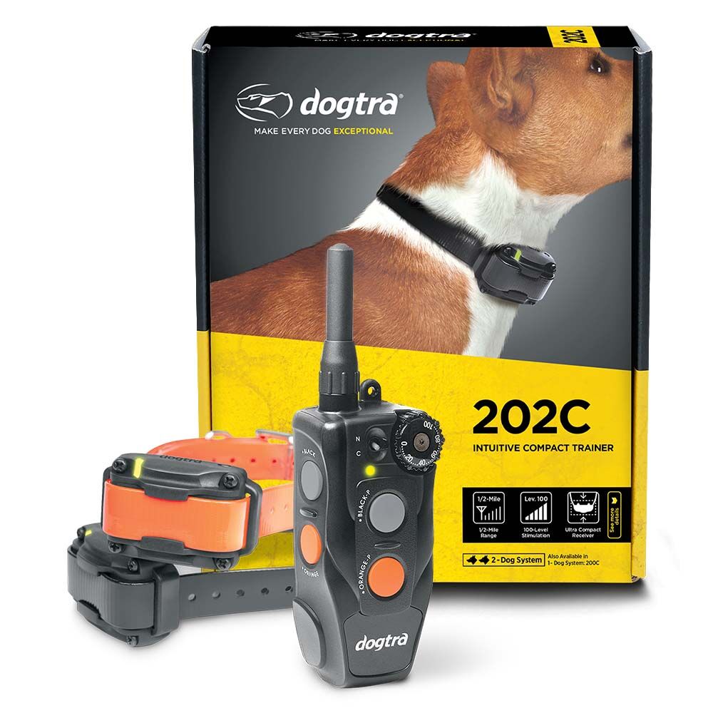 image of 202C Waterproof ½-Mile One-Handed Operation 2-Dog Remote Training Dog E-Collar