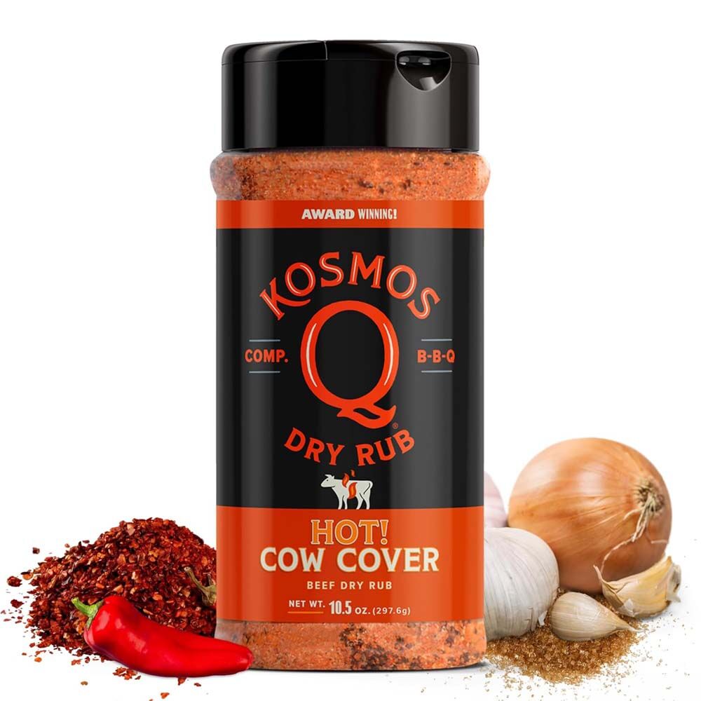 image of Cow Cover HOT BBQ Rub, 10.5 oz