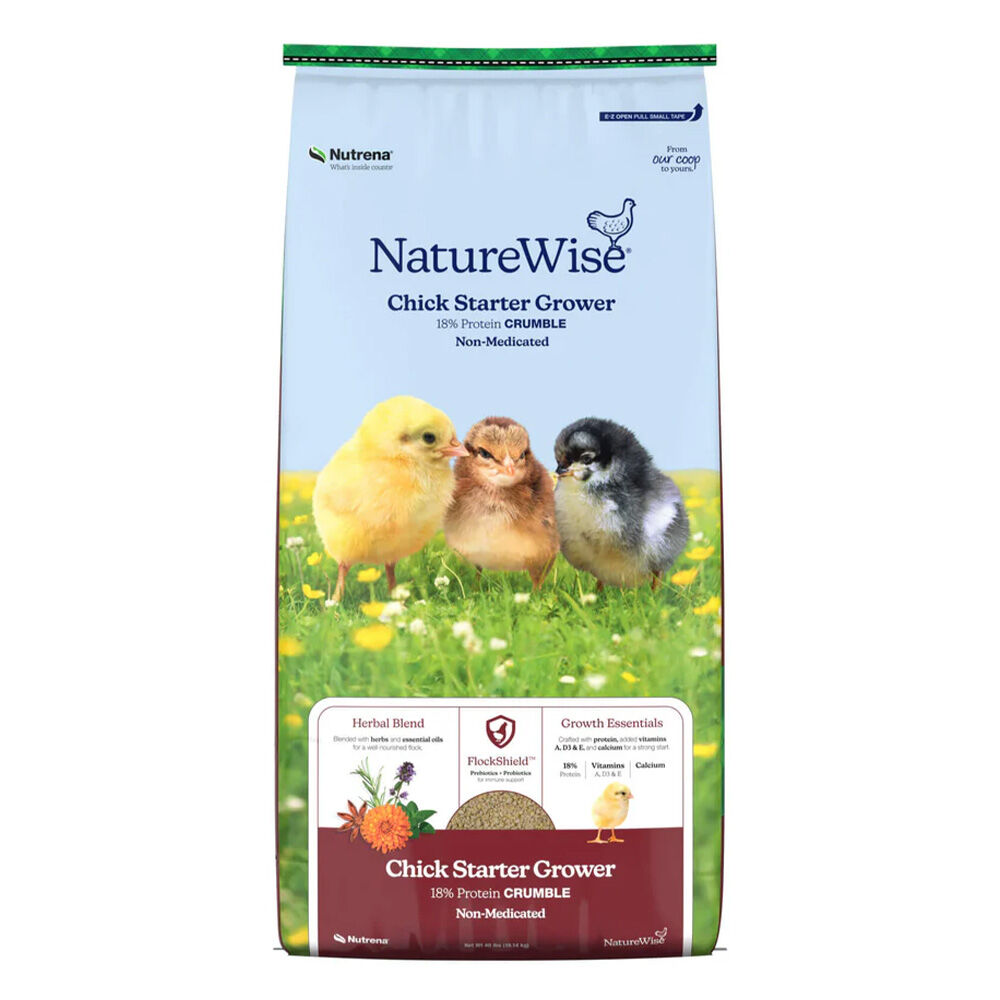 image of NatureWise Chick Starter Grower 18% Protein Crumble, 40 lb