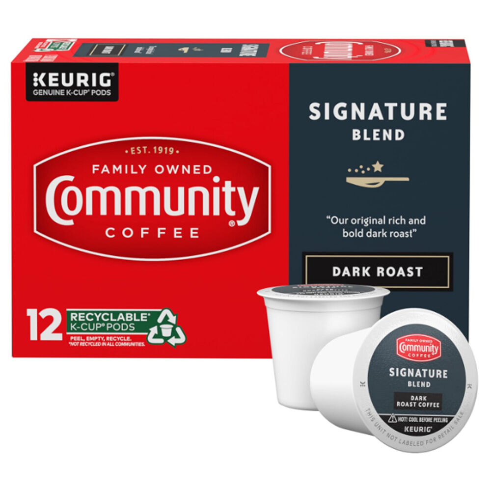 image of Signature Blend Dark Roast Single-Serve Pods- 12 ct