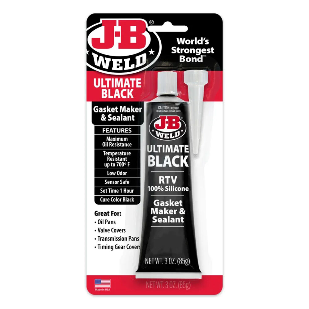 image of Ultimate Black Gasket Maker and Sealant, 3 oz