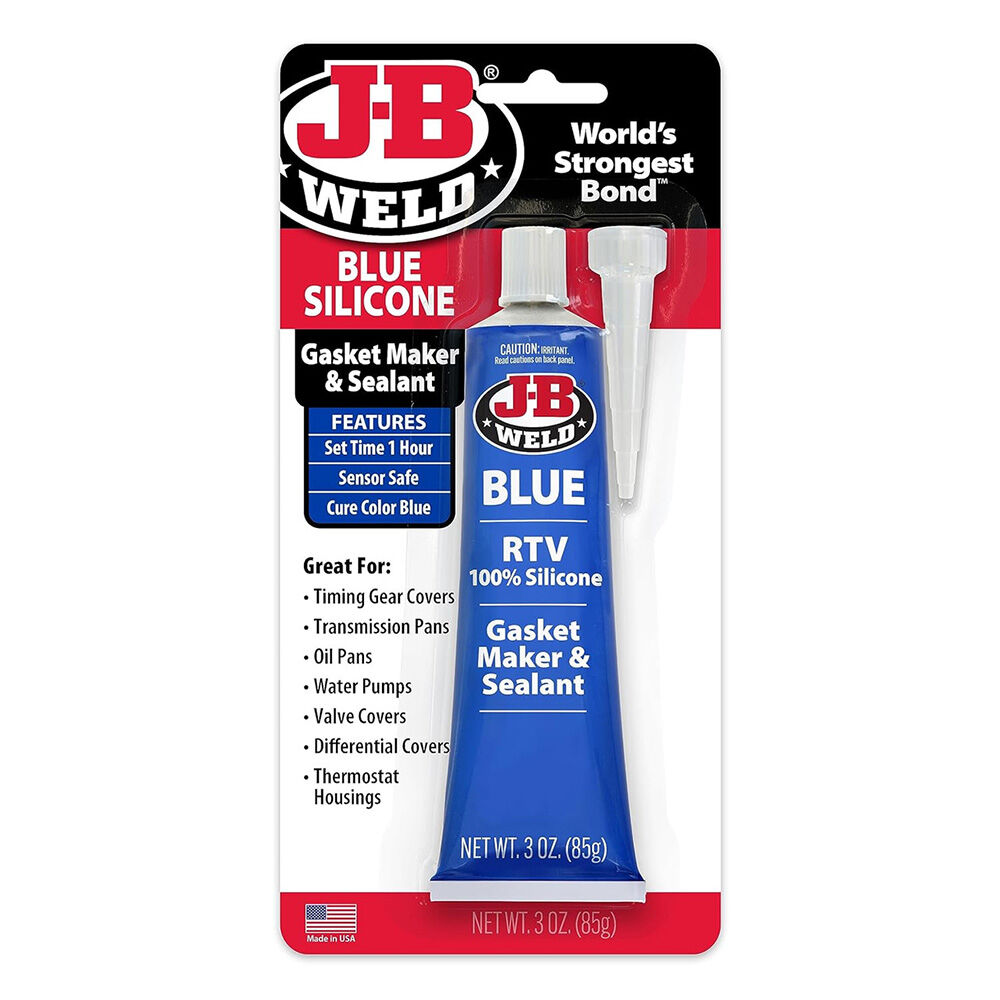 image of Hi-Temp Blue Silicone Gasket Maker and Sealant, 3 oz