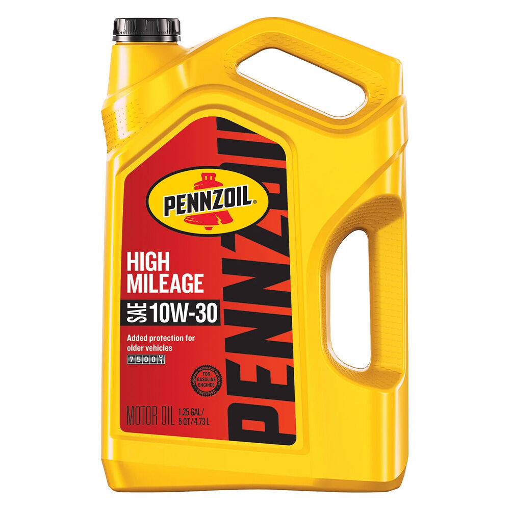 image of SAE 10W-30 High Mileage Motor Oil, 5 qt