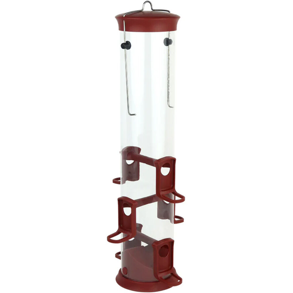 image of Large Plastic Tube Bird Feeder