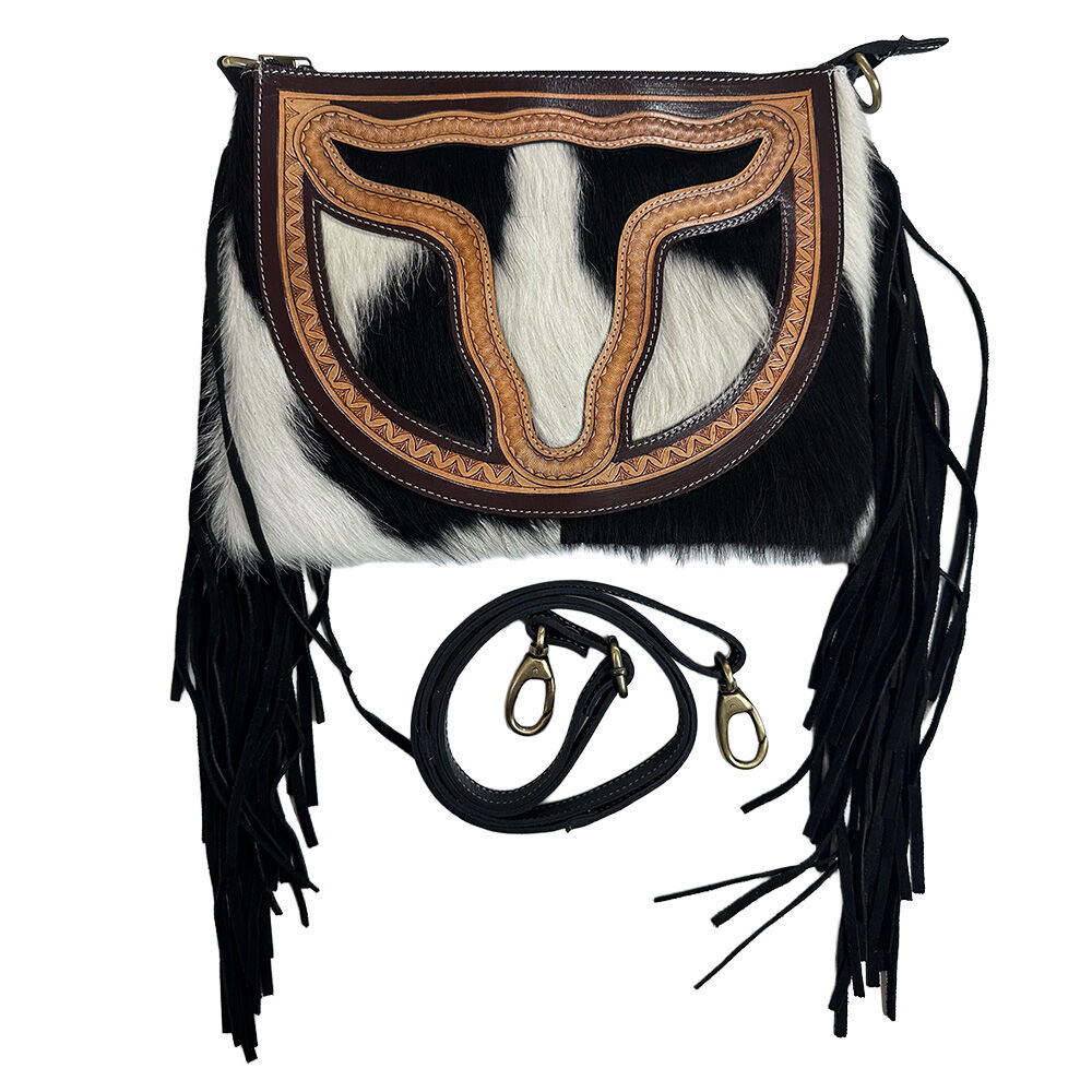 image of Women's Hairon Longhorn Crossbody Bag