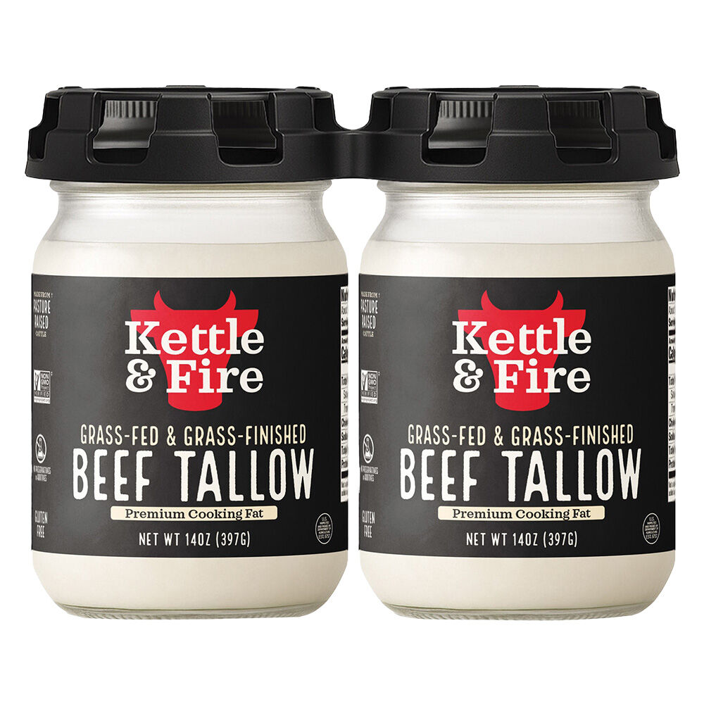 image of Grass-Fed Beef Tallow, 14 oz, 2 pk
