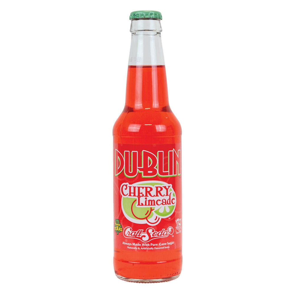 image of Glass Bottled Soda, Cherry Limeade, 12 oz