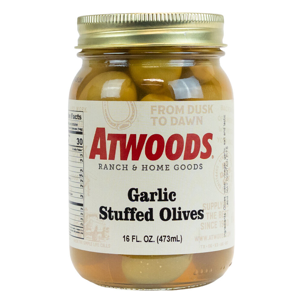 image of Garlic Stuffed Olives, 16 fl oz