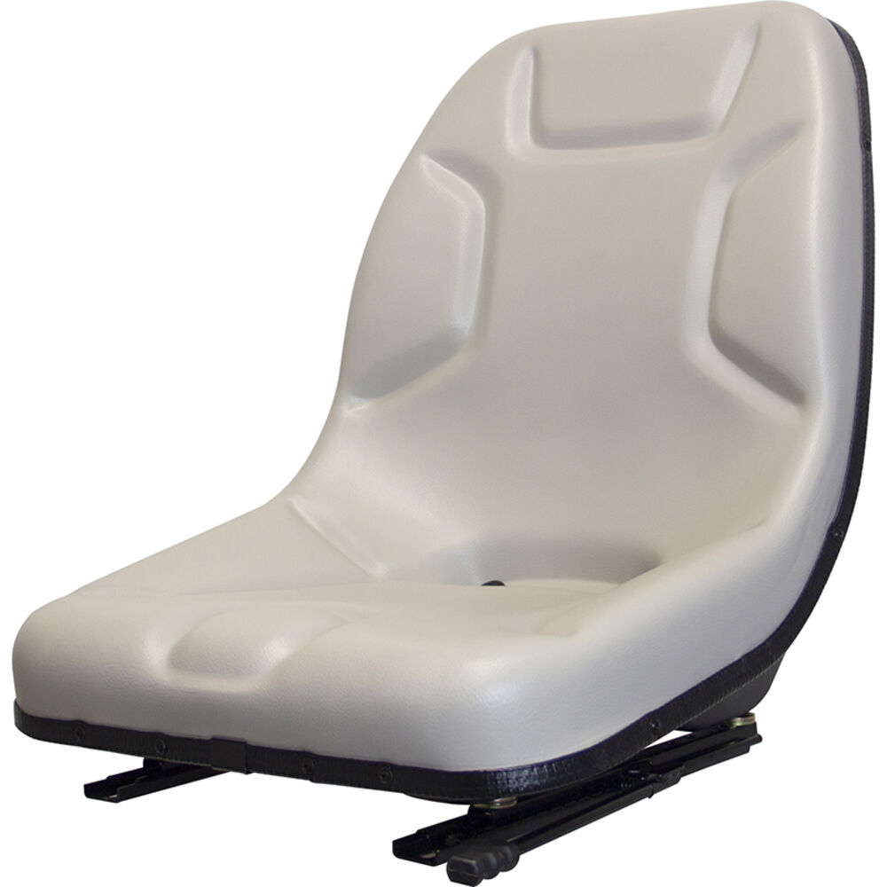 image of Skid Steer Ultra High-Back Steel Pan Seat - Grey