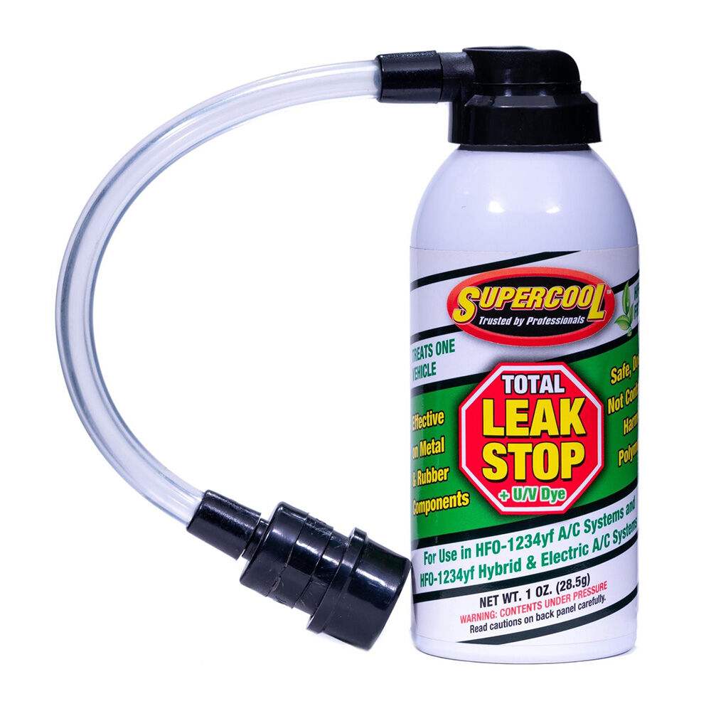 image of 1234yf Total Leak Stop + UV Dye with Applicator Hose