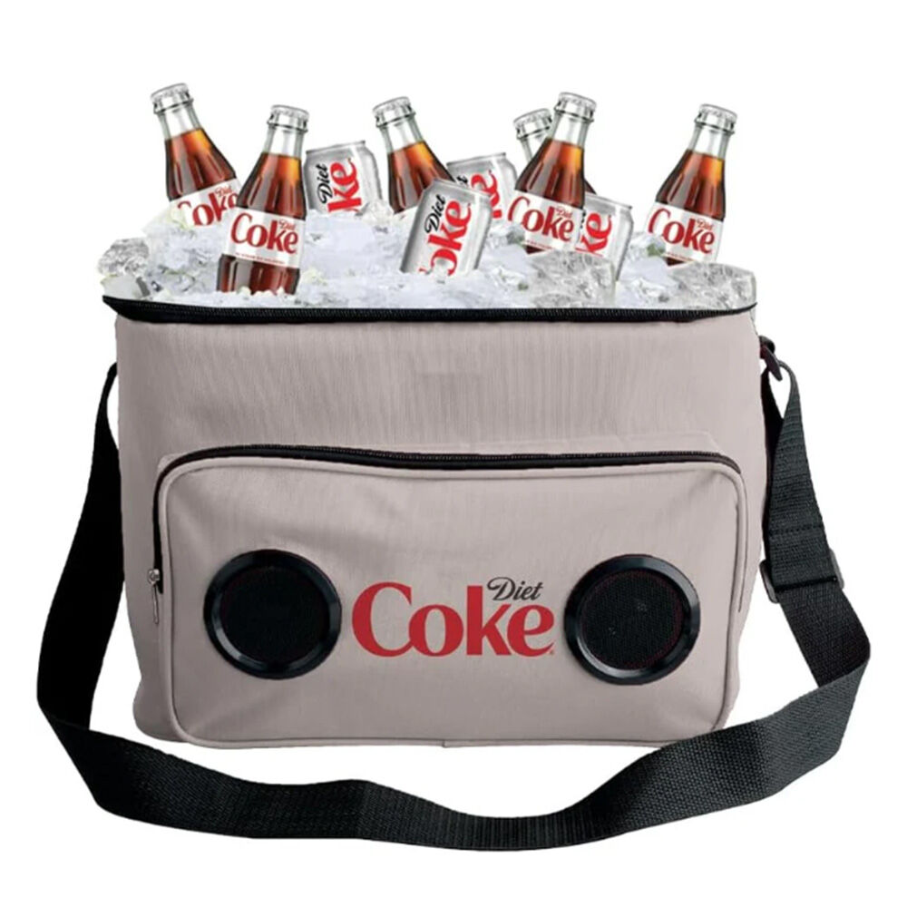 image of Diet Coke Cooler Bag with Built-in Bluetooth Stereo Speakers