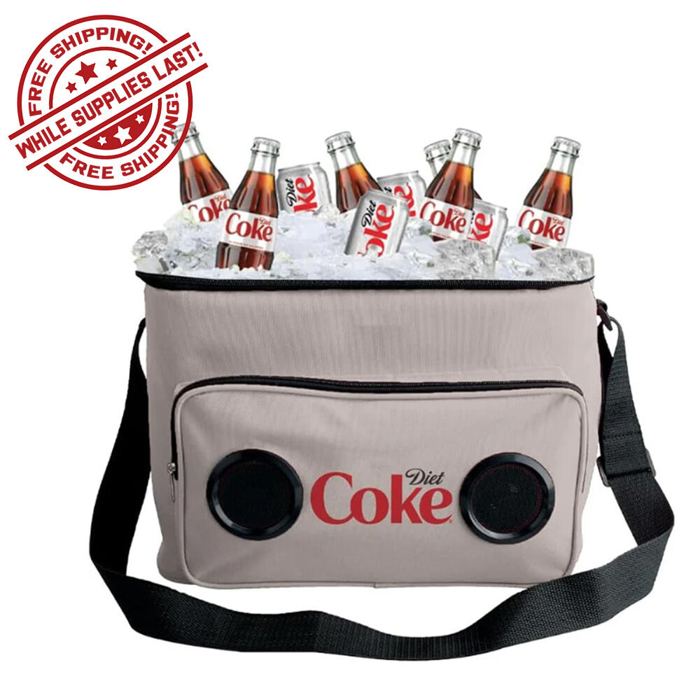image of Diet Coke Cooler Bag with Built-in Bluetooth Stereo Speakers