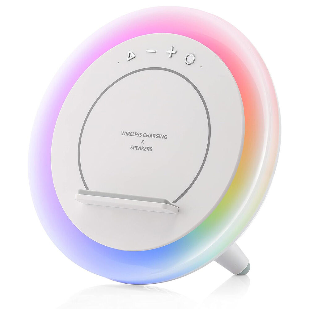 image of 4-in-1 Color Changing Night Lights with Wireless Charger and Bluetooth Speaker