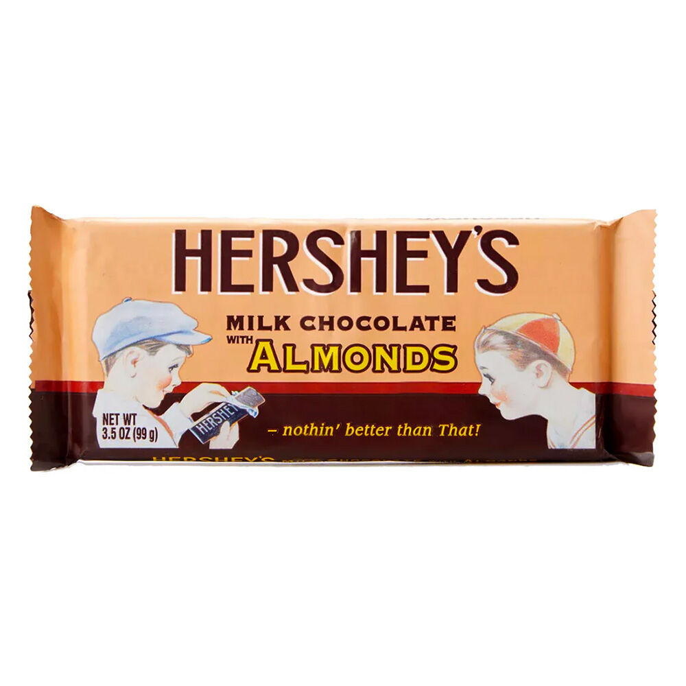 image of Nostalgic Milk Chocolate Almond Bar, 3.5 oz