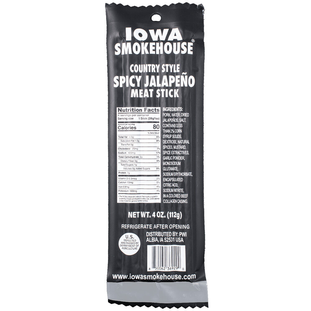 image of Spicy Jalapeno Meat Sticks, 4 oz