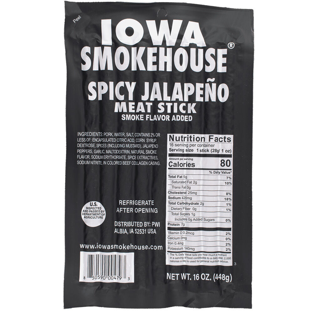 image of Spicy Jalepeno Meat Sicks, 16 oz