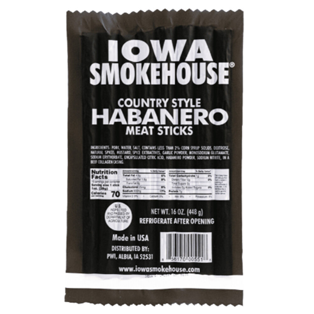 image of Meat Sticks- Country Style Habanero, 16 oz