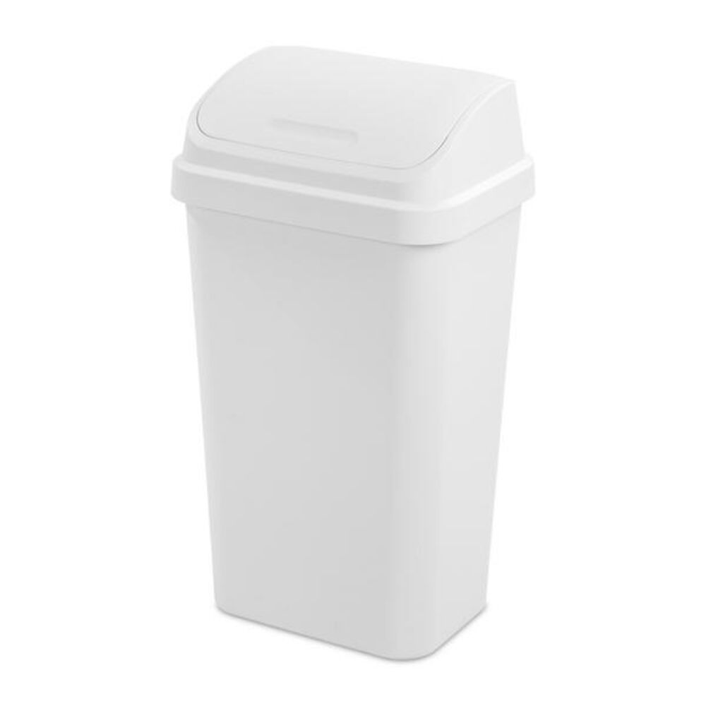 image of Swing Top Wastebasket, 13 gal
