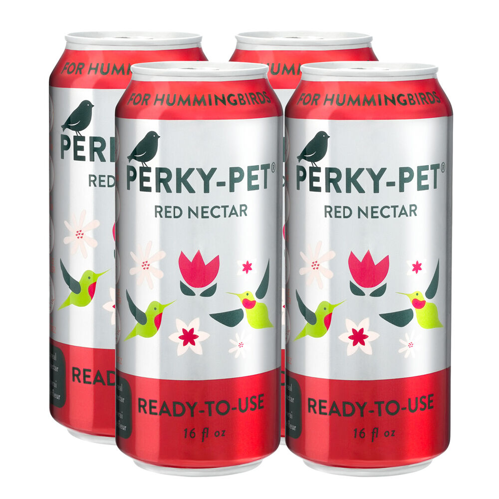 image of Perky-Pet Hummingbird Nectar- Red, 16 oz 4 pk