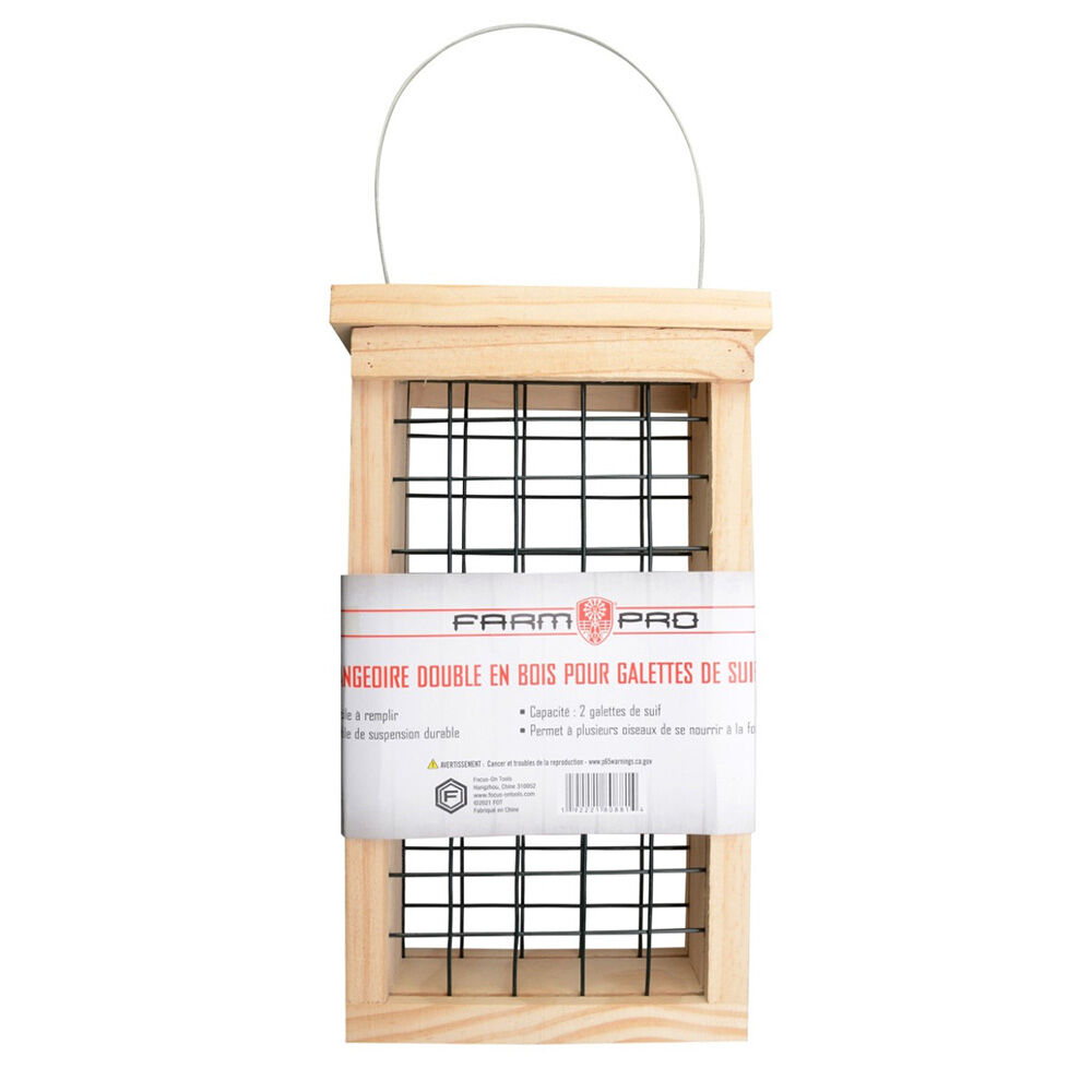 image of Wooden Double Suet Cake Feeder