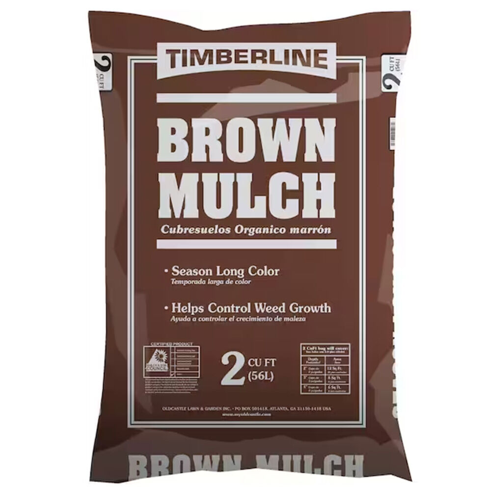 image of Brown Colored Mulch, 2 cu ft