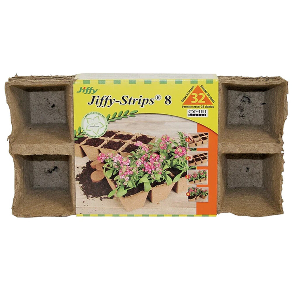 image of Jiffy-Strips Peat Pot Strip, 32 Cell, 4 pk