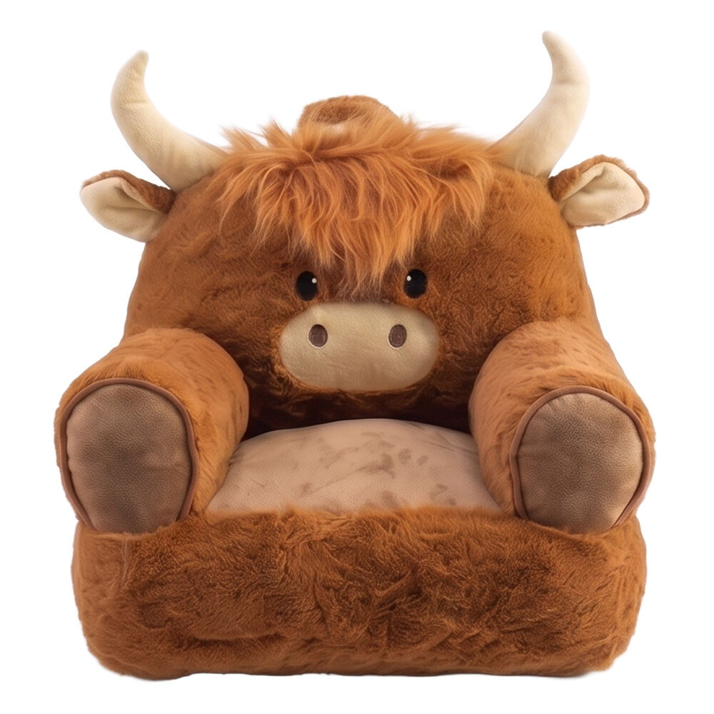 image of Plush Highland Cow Arm Chair