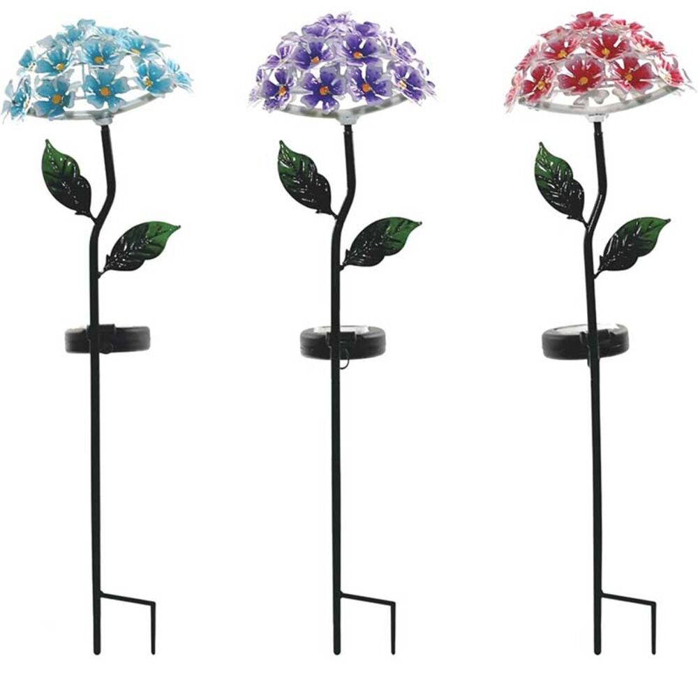 image of 20-in Solar Hyrdrangea Stake, May Vary