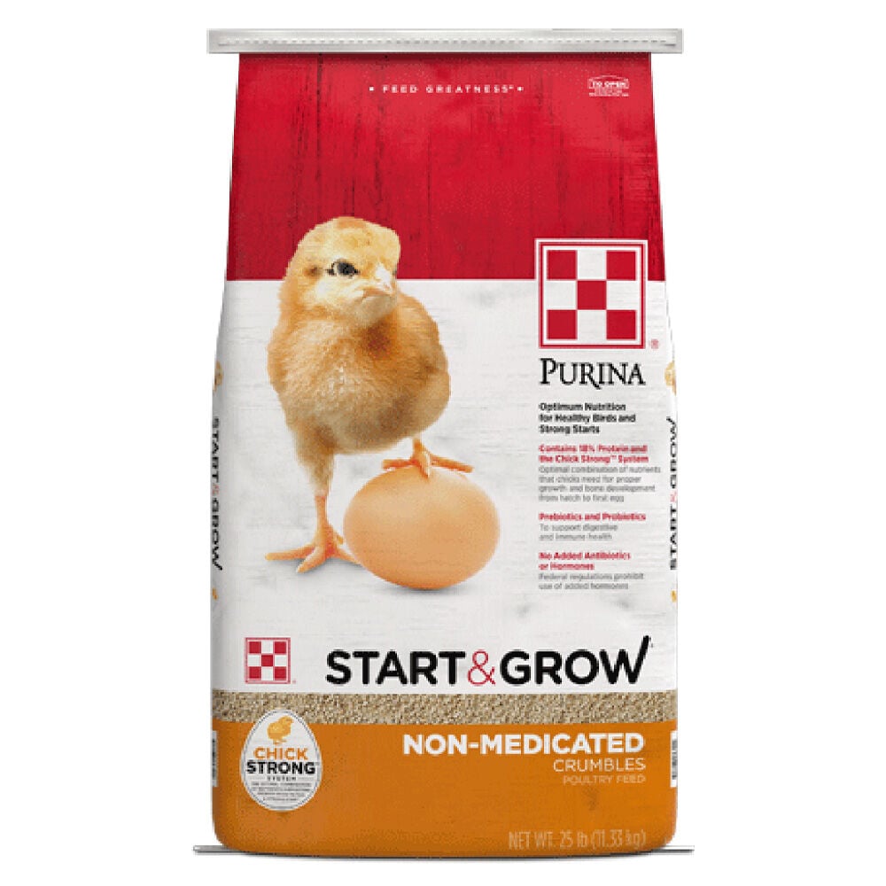 image of Start & Grow 18% Non-Medicated Crumbles, 25 lb